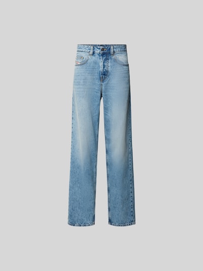 Diesel Straight Fit Jeans mit Logo-Patch Marine 2