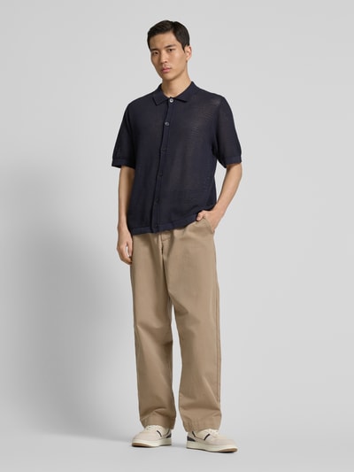 Jack & Jones Premium Vrijetijdsoverhemd met knoopsluiting, model 'AARTO' Donkerblauw - 1