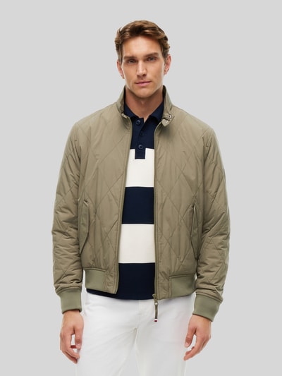 Tommy Hilfiger Regular fit gewatteerd jack met packbare binnenzak Olijfgroen - 4