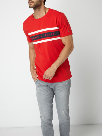 Tommy Hilfiger T-Shirt mit Logo-Print Rot 3