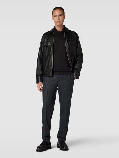 BOSS Green Poloshirt mit Label-Stitching Modell 'PIROL' Black 1