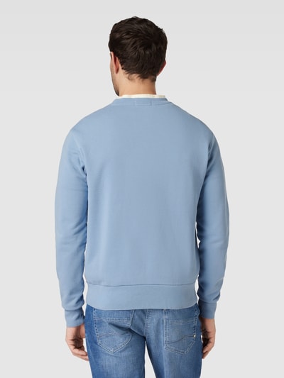 Polo Ralph Lauren Sweatshirt in unifarbenem Design mit Label-Stitching Hellblau 5