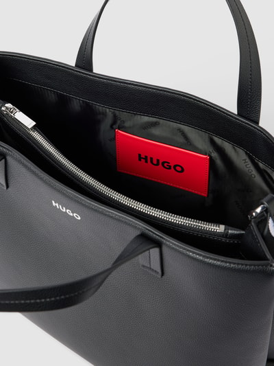 HUGO Handtasche in unifarbenem Design Black 5