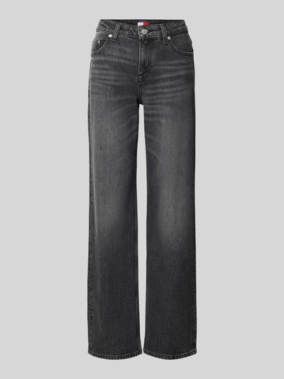 Tommy Jeans Straight Leg Low Rise Jeans aus Baumwoll-Mix Black 2