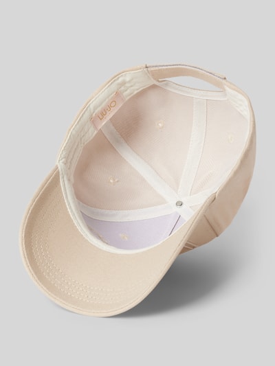 Liu Jo White Basecap mit Label-Stitching Beige 2