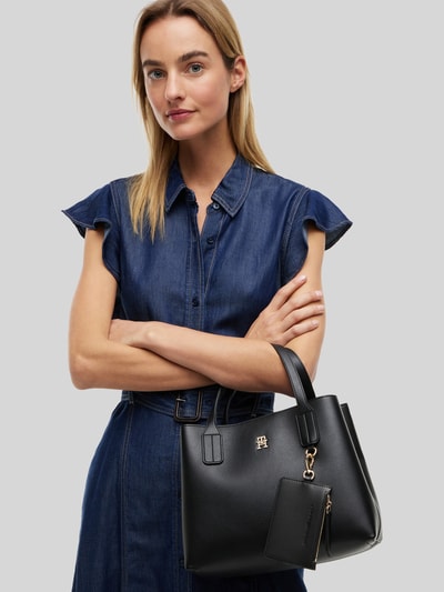 Tommy Hilfiger Henkeltasche mit Anhänger für Kleinigkeiten Black 1