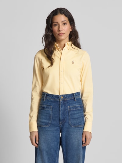 Polo Ralph Lauren Overhemdblouse met button-downkraag Lichtgeel - 4