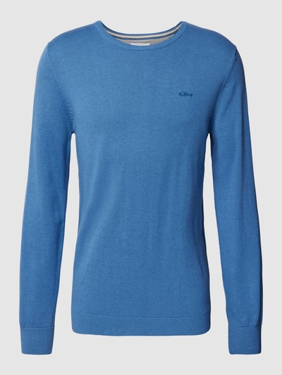 s.Oliver RED LABEL Pullover met ribboorden Oceaanblauw - 2