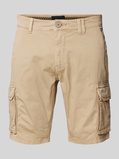 Blend Regular Fit Cargoshorts mit Label-Patch Beige 2