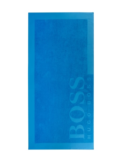 BOSS Badetuch mit Logo-Stickerei Blau 2