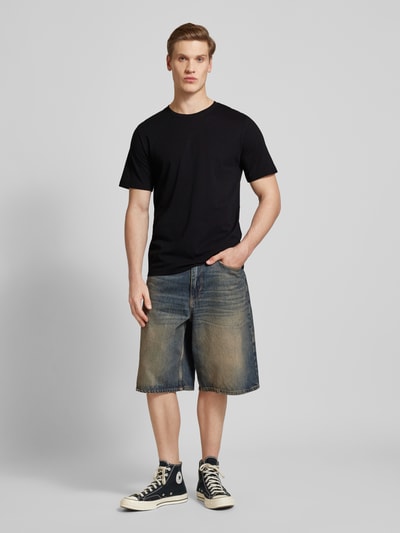 Jack & Jones T-shirt met labeldetail, model 'ORGANIC' Zwart - 1