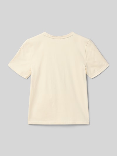 Produktfoto, Regular Fit T-Shirt aus Baumwoll-Mix von Boss, Kinder T-Shirt, Optik: Unifarben, Kurzarm, Rundhals, Jersey, glatte Textur