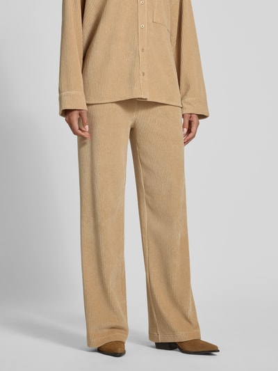 JAKE*S STUDIO WOMAN Corduroy broek met elastische band Camel - 4