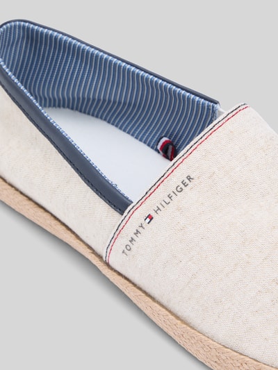 Tommy Hilfiger Espadrilles aus reiner Baumwolle mit Label-Schriftzug Weiss 4
