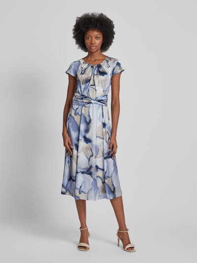 Betty Barclay Midi-jurk met all-over print Lichtblauw - 4