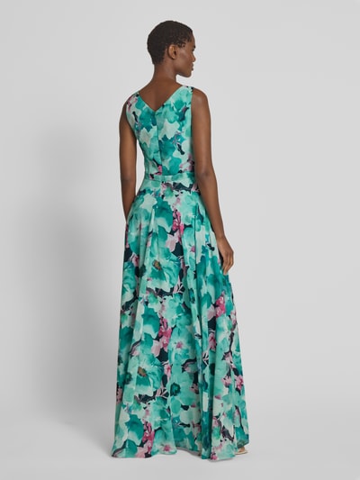 Vera Mont Abendkleid mit V-Ausschnitt Dunkelblau 5