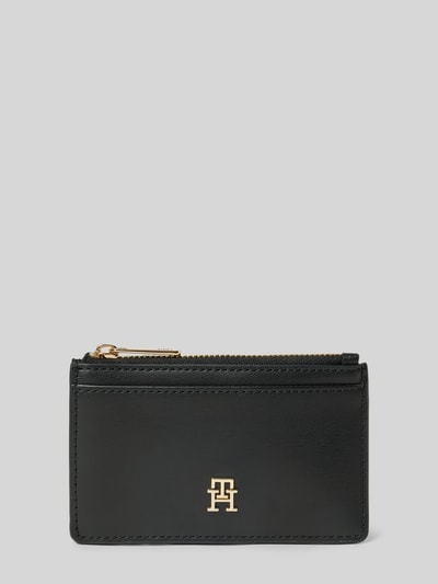 Tommy Hilfiger Mały portfel z imitacji skóry Czarny 1