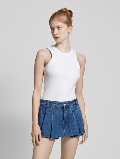 Tom Tailor Denim Tanktop met fijnrib Wit - 4