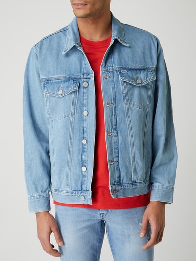 Tommy Jeans Oversized jeansjack met contrasterende achterkant  Jeansblauw - 4