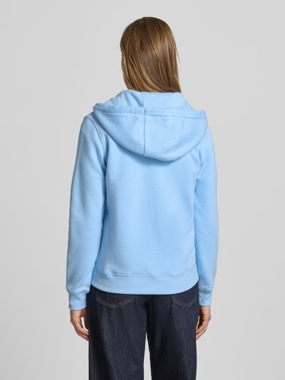 Tommy Jeans Regular Fit Sweatjacke aus Baumwoll-Mix Hellblau 5