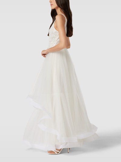 LACE & BEADS Bruidsjurk met pailletten Offwhite - 4