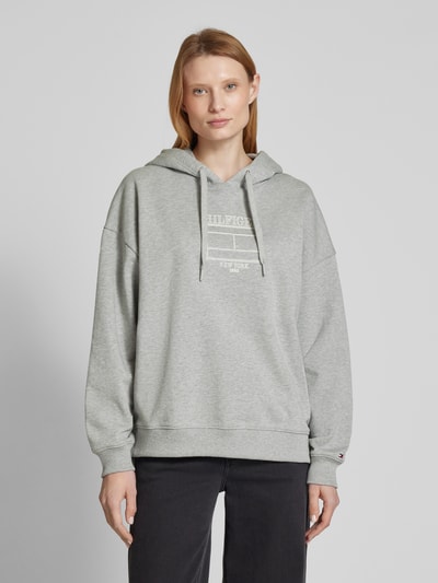 Tommy Hilfiger Oversized Hoodie mit überschnittenen Schultern Mittelgrau 4