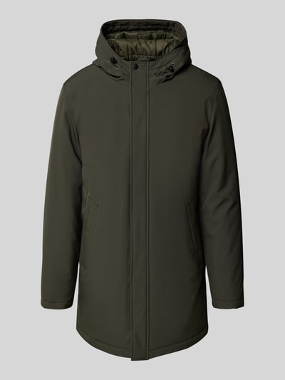Matinique Regular fit parka met capuchon, model 'Madeston' Olijfgroen - 2
