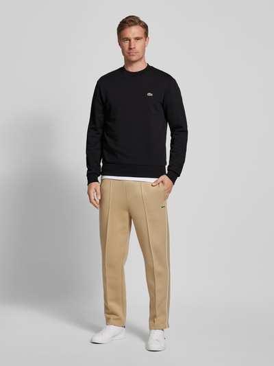 Lacoste Sweatshirt met logodetail Zwart - 1