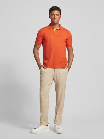 Gant Regular Fit Poloshirt mit Label-Stitching Orange 1