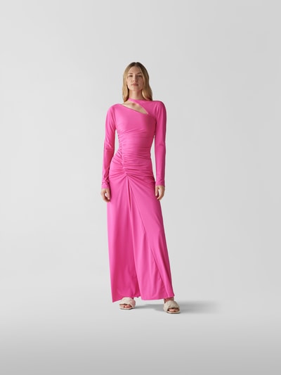 Victoria Beckham Maxikleid mit Raffungen Pink 1