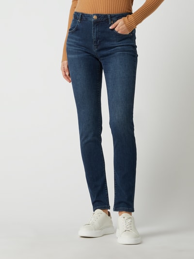 Raffaello Rossi Jeans met smalle pasvorm en stretch, model 'Amal' Jeansblauw - 4