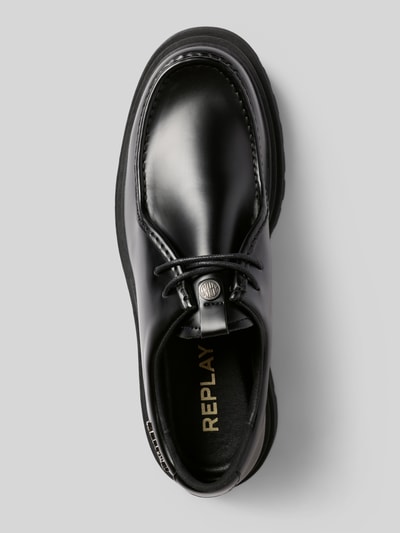 Replay Buty sznurowane z detalem z logo Czarny 3