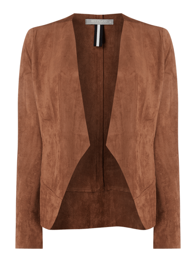 BETTY & CO GREY Blazer in Veloursleder-Optik Cognac 1