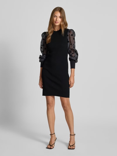YAS Knielanges Kleid aus Viskose-Mix Modell 'DOTME' Black 1