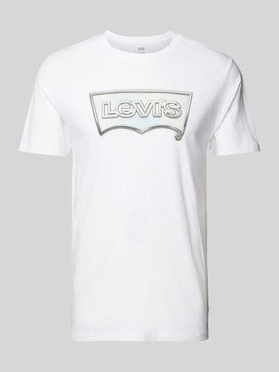 Levi's® T-Shirt mit Label-Print und Rundhalsausschnitt Weiss 2