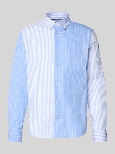 Jake*s Regular Fit Business-Hemd mit Knopfleiste Bleu 2