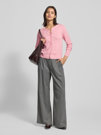 Christian Berg Woman Kurtka z dzianiny z listwą guzikową Brudnoróżowy melanż 1