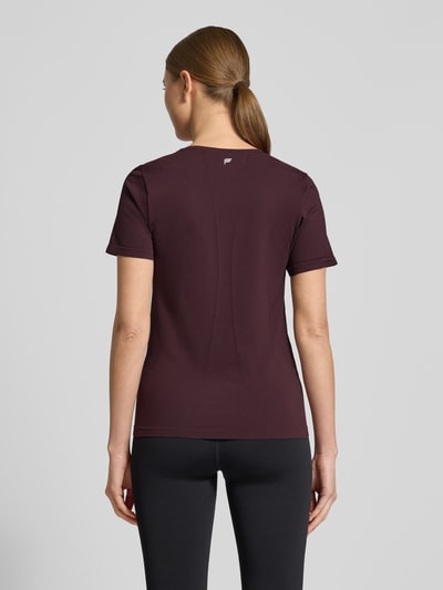 Fabletics Regular Fit T-Shirt mit Rundhalsausschnitt Modell 'Feather' Bordeaux 5