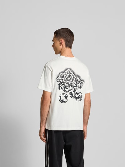 Kenzo Regular Fit T-Shirt mit Logo-Print Offwhite 5