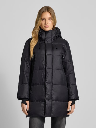 WITHBLACK Regular Fit Steppmantel mit Enten-Daunen-Füllung Black 4