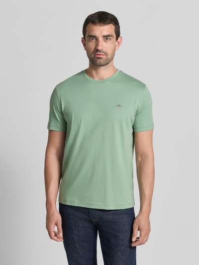 GANT regular fit T-shirt van puur katoen Mintgroen - 4