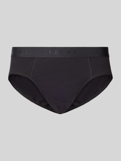 Falke Regular Fit Brief mit Logo-Detail Modell 'Daily' Black 1