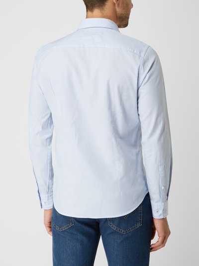 JOOP! Slim fit zakelijk overhemd van katoen  Bleu - 5