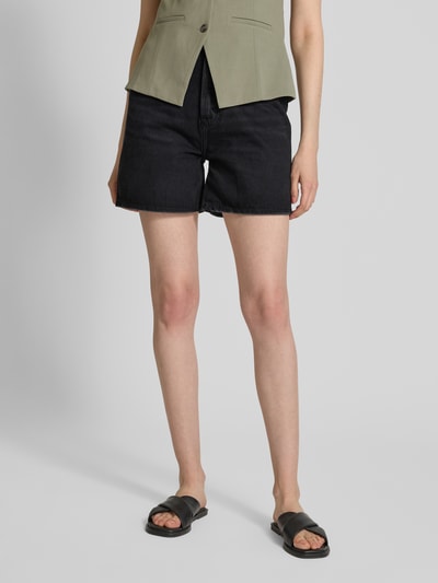 HUGO Regular fit korte jeans in 5-pocketmodel, model 'Gelita' Antraciet - 4