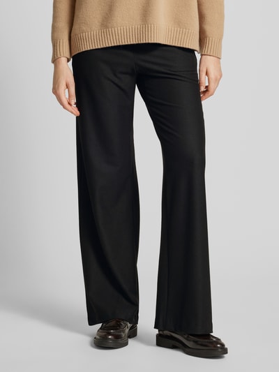 Brax Stoffen broek met labeldetail, model 'MAINE' Zwart - 4