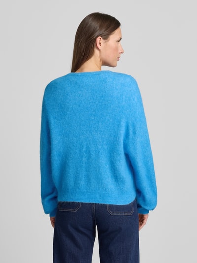 Gestuz Oversized Strickjacke mit Reißverschluss Modell 'sasi' Hellblau 5
