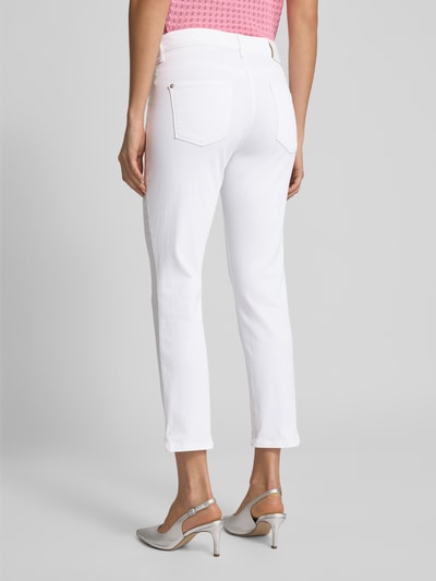 Cambio Slim fit jeans met verkort model, model 'PIPER' Offwhite - 5