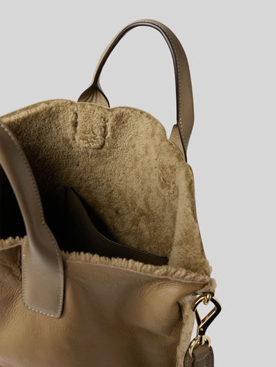 Abro Shopper mit Lammfell Modell 'RAQUEL' Taupe 5