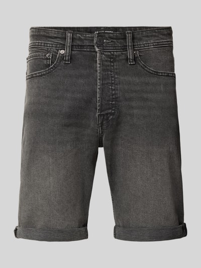 JACK & JONES Regular Fit Jeansshorts mit Umschlag Modell 'RICK' Anthrazit 2