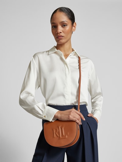 Lauren Ralph Lauren Umhängetasche mit Label-Stitching Modell 'WITLEY' Cognac 1